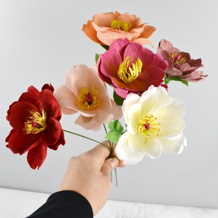 Paper Wild Rose Stems