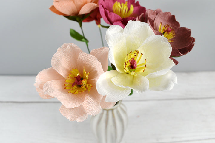 Paper Wild Rose Stems