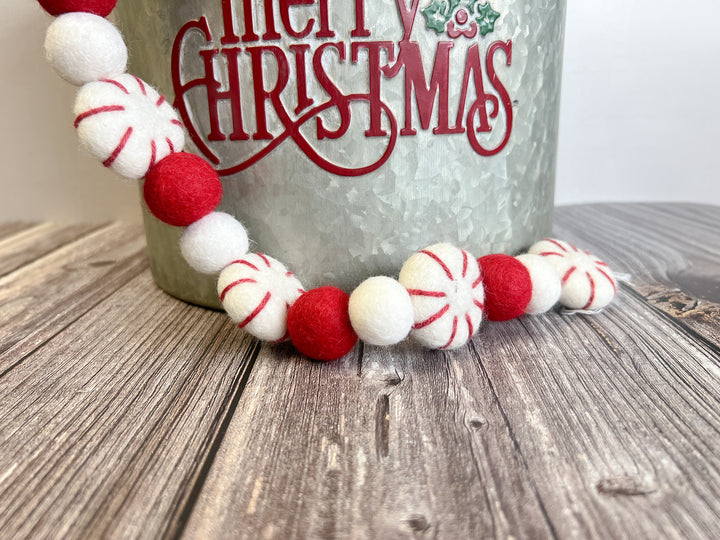 Peppermint Cheer Festive Garland