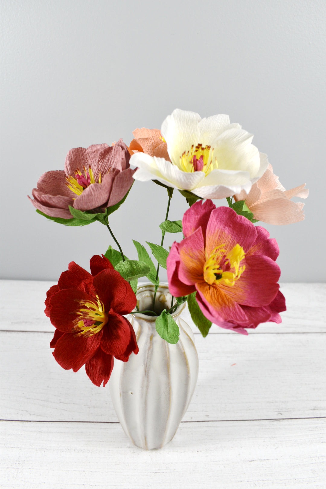 Paper Wild Rose Stems