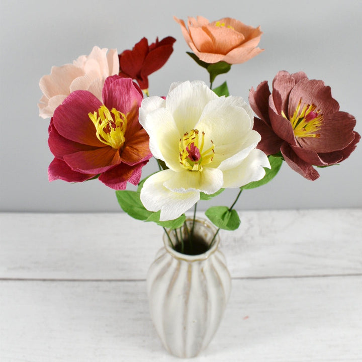 Paper Wild Rose Stems