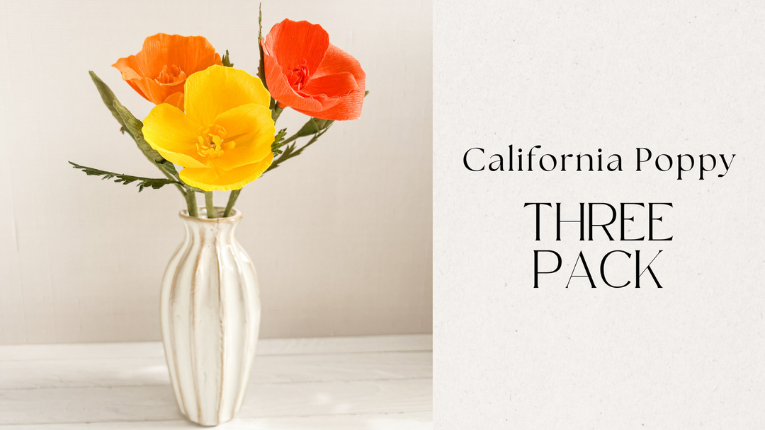 Paper California Poppy Stem (Paper)