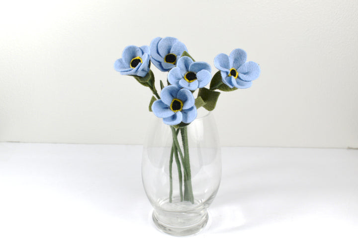 Forget Me Not Stems (Felt)