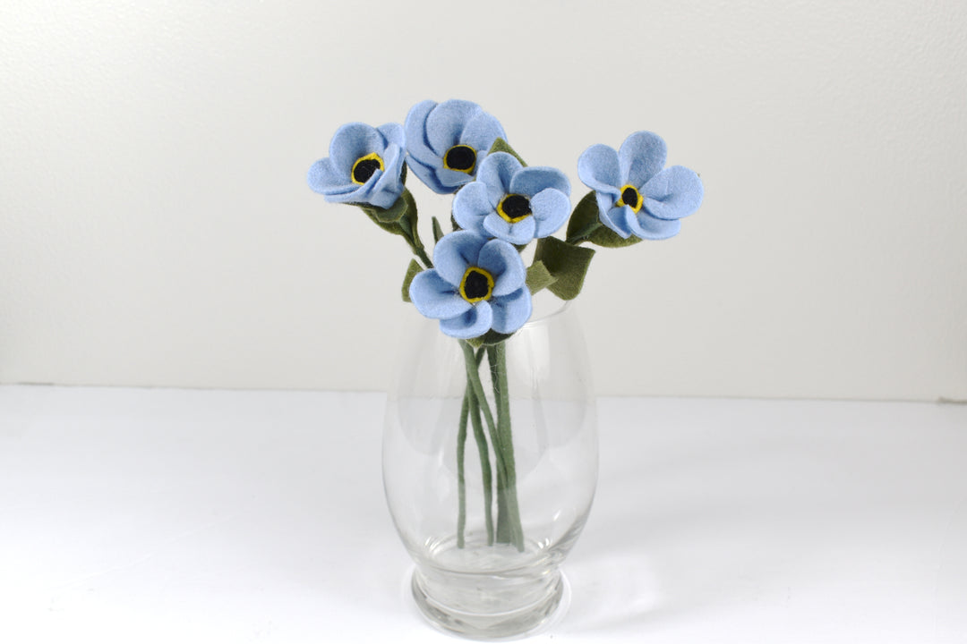 Forget Me Not Stems (Felt)