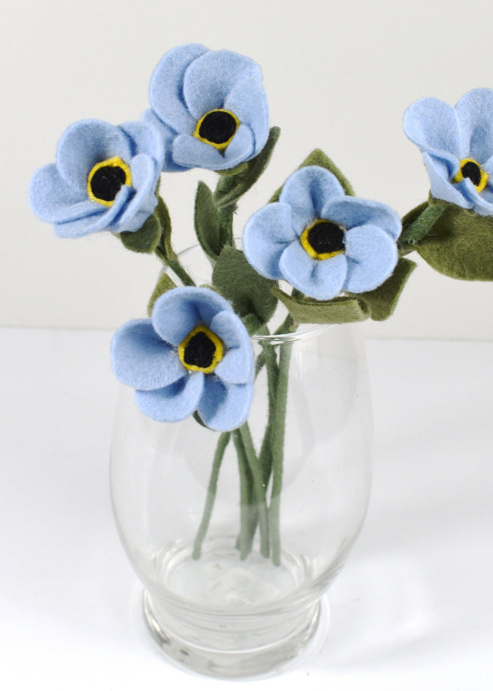 Forget Me Not Stems (Felt)