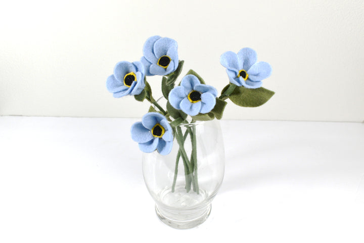 Forget Me Not Stems (Felt)