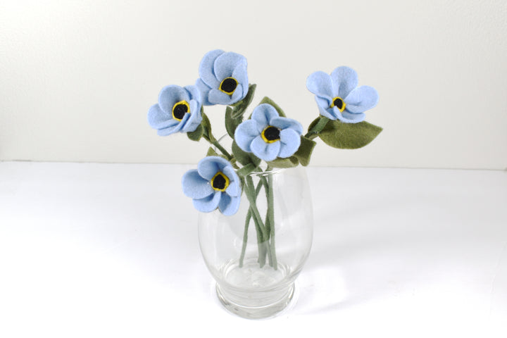 Forget Me Not Stems (Felt)