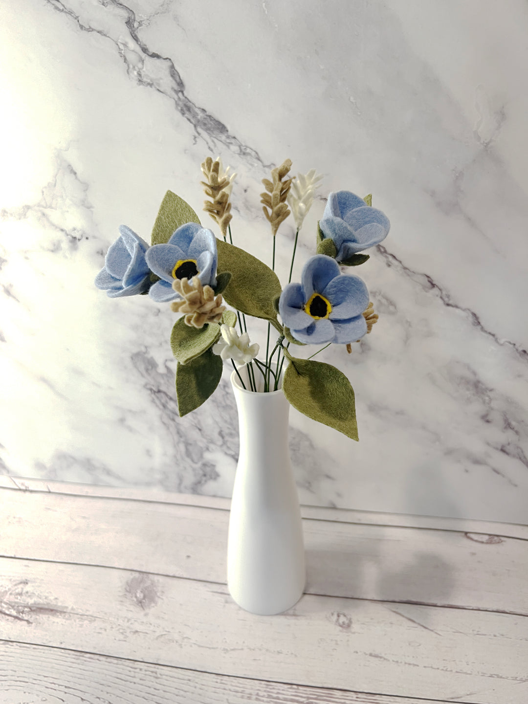 Forget Me Not Stems (Felt)