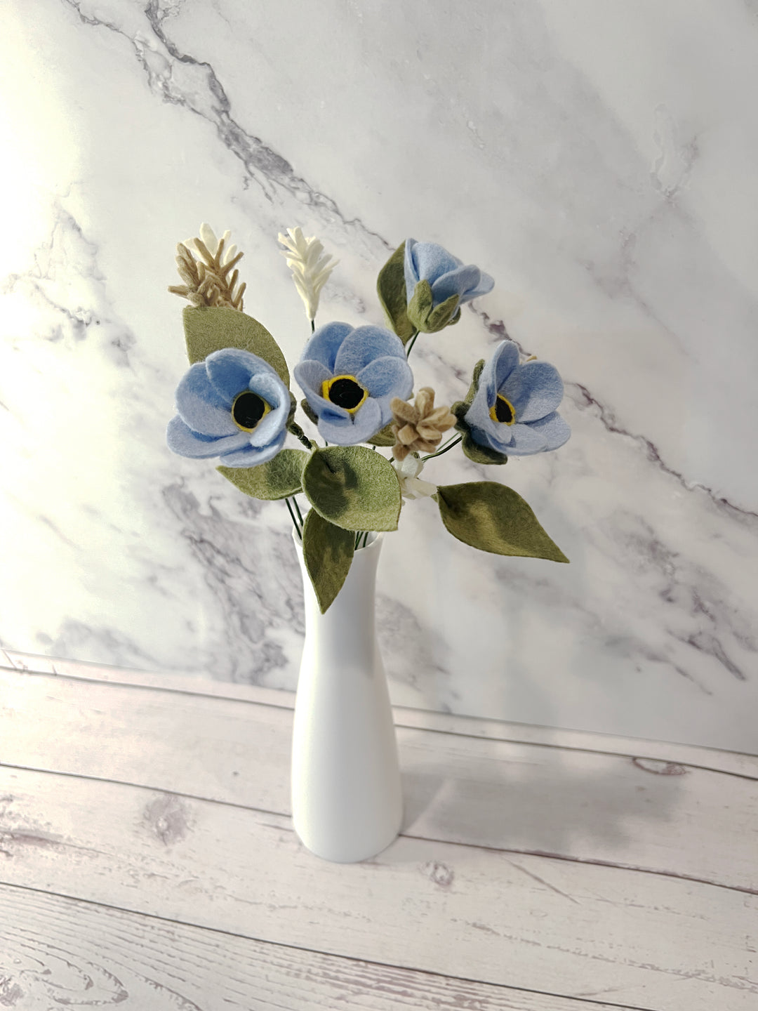 Forget Me Not Stems (Felt)