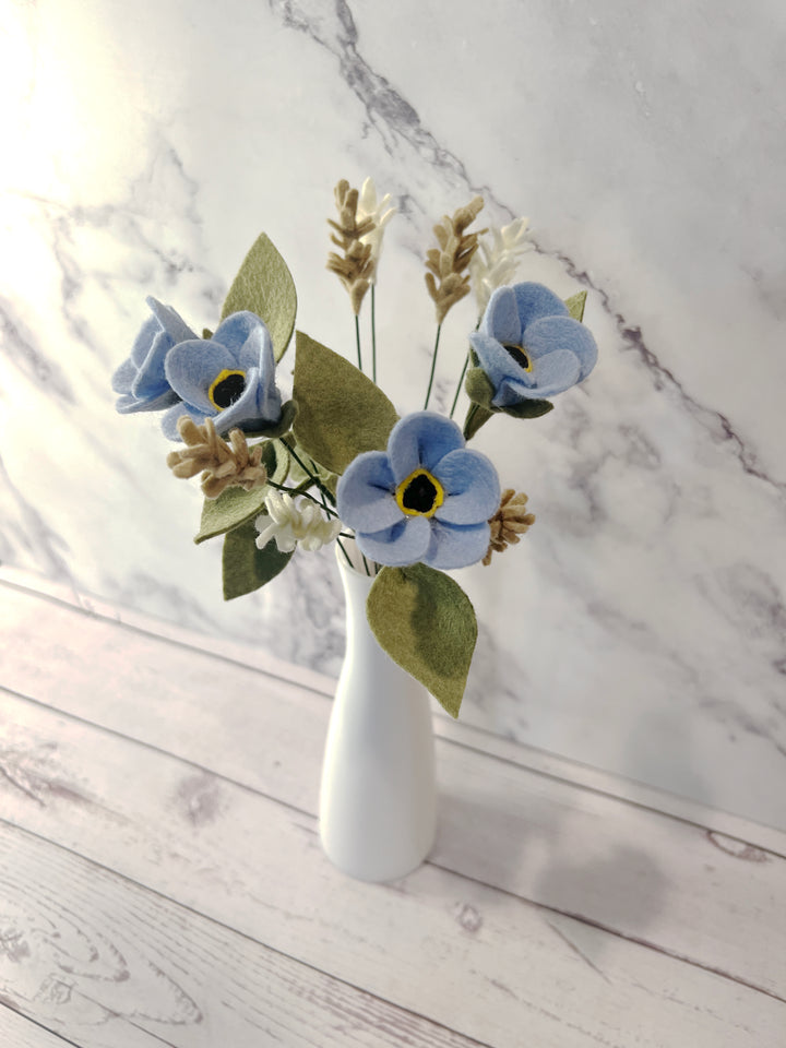 Forget Me Not Stems (Felt)