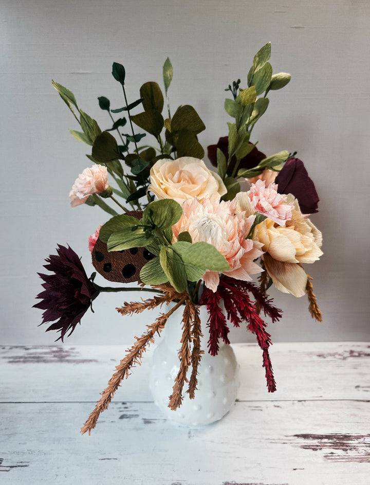 Rustic Boho Paper Flower Bouquet - Build your own Bouquet