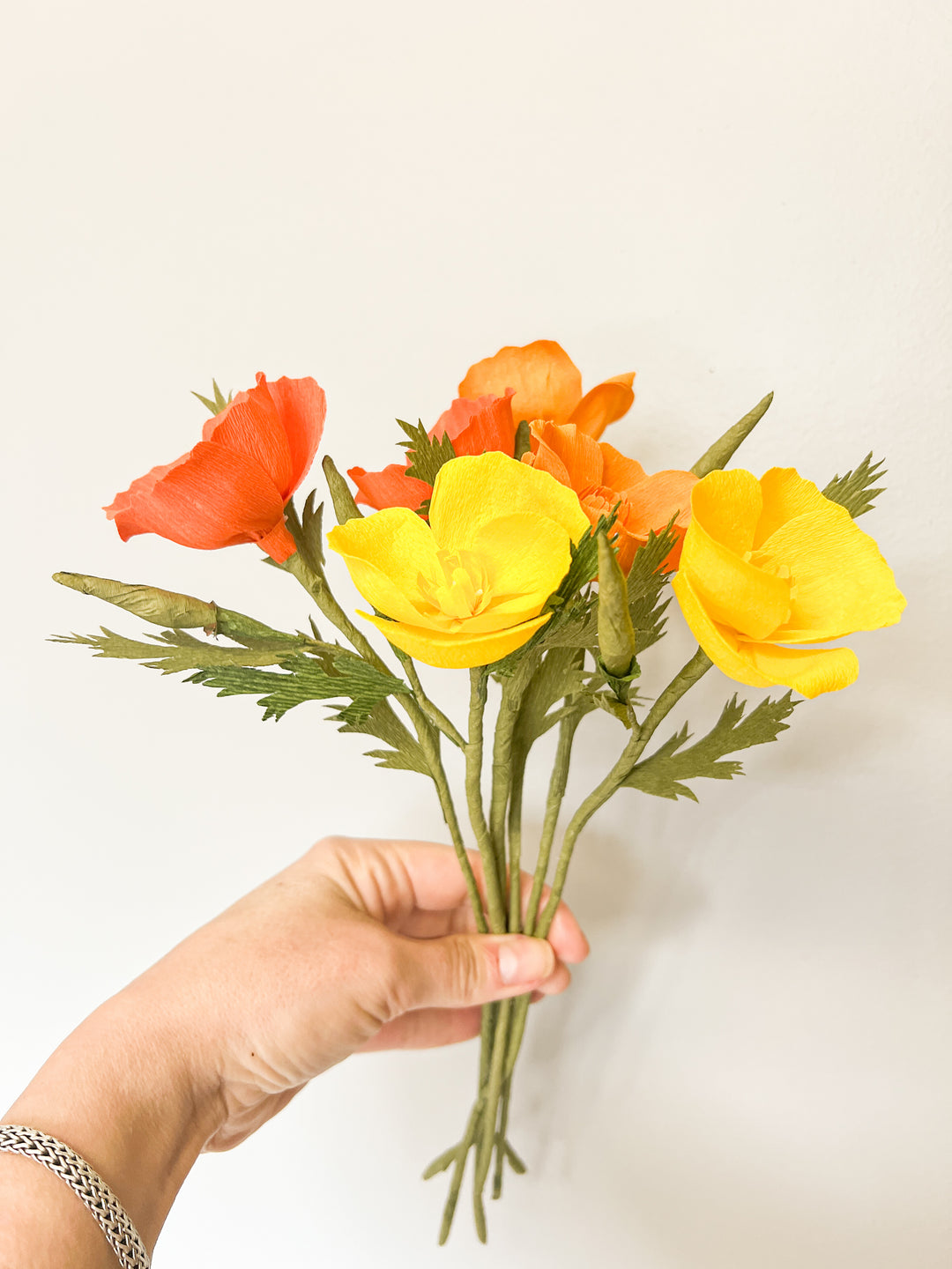 Paper California Poppy Stem (Paper)