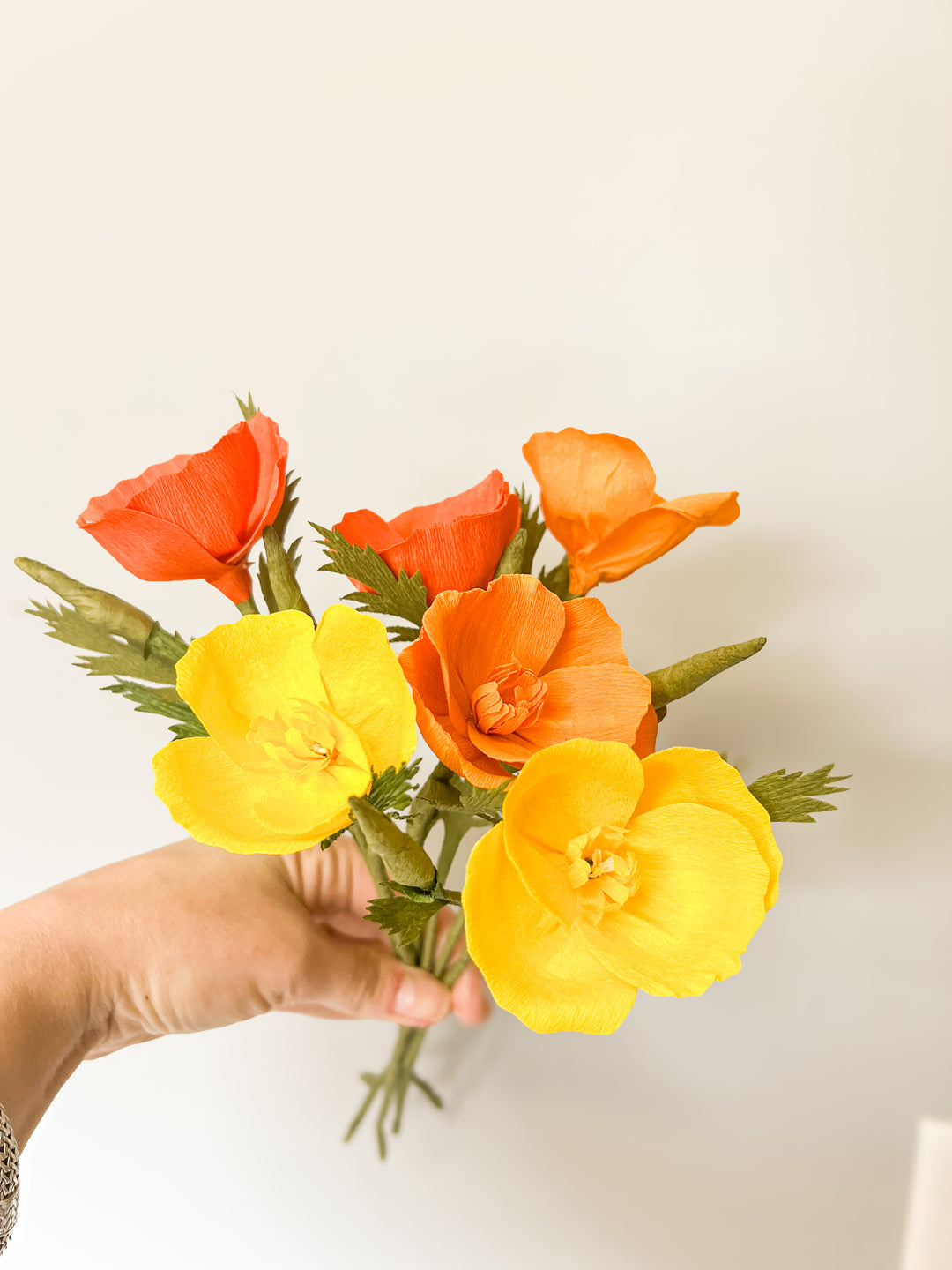 Paper California Poppy Stem (Paper)