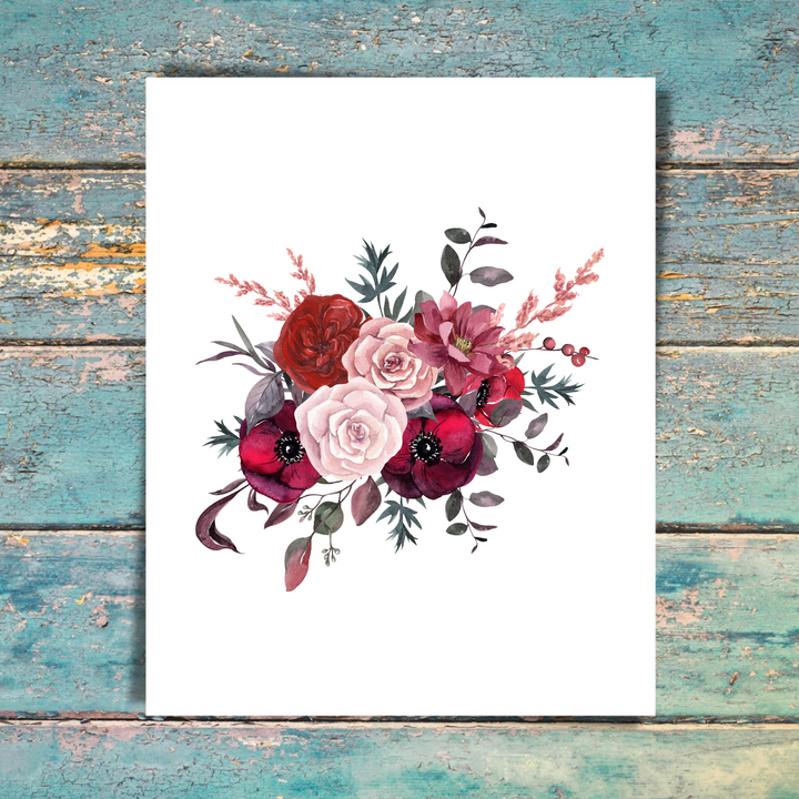 Moody Florals 5 Pack Note Cards